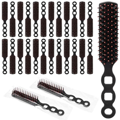 Lot de 100 Brosses à Cheveux Démêlantes, Emballées Individuellement | Brosses de Voyage 18,5 x 2,5 cm pour Hôtels, Kits de Toilette, Associations, Maraudes et Centres d’Hébergement