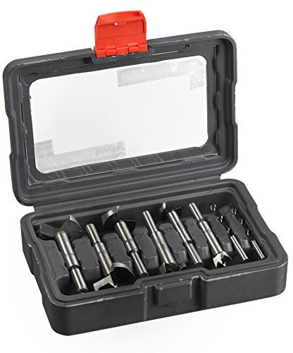 kwb POWER-BOX Holzbohrer- und Forstnerbohrer-Satz - Bohrer-Set, 8-teilig, 5-6 mm, 15-40 mm