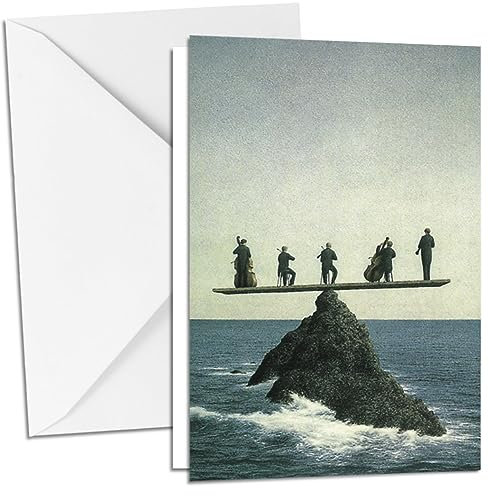 Inkognito Klappkarte mit Umschlag C6- (11,5 x 17 cm) • 8002 ''Das Quintett Künstler Quint Buchholz • Fantastik