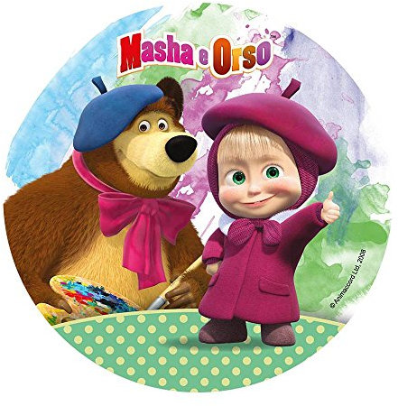 Modecor CIALDA per Torta Masha E Orso 43120 Ostia Cake Design (Verde Pois)