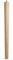 Pied de Table en Hêtre brut H 645 mm/Ø 60/40 mm avec Vis à Double Filetage M10 Idéal pour Cuisine & Tables à Manger /