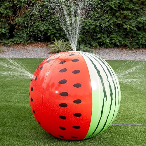 JOYIN mega Jumbo kugelausstecher Sprinkler, 90cm, Wassermelone Sprinkler aufblasbare spielzeuge für Kinder Kleinkinder,Wasser Sprinkler Kinder draußen