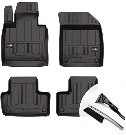 moto-MOLTICO 3D Gummimatten Auto, 4-teiliges Set, Allwetter Gummi Fußmatten, Antirutsch & Wasserfest Autoteppiche - passend für Volvo XC60 II ab 2017