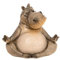 JS Gifts Hippo Yoga Statue Figurine - Zen Meditation Lotus Pose 4.25