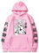 WAWNI Anime Jujutsu Kaisen Sukuna Hoodies Japan Style Sweatshirts Streetwear für Damen und Herren Gr. XXL, rose
