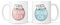 TeHe Gifts Caravan Mug Set King & Queen 2 Mugs