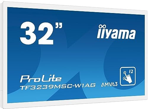 iiyama 32 PCAP WHITE Anti-glare Bezel Free 12-Points Touch, W128409921 (Bezel Free 12-Points Touch Screen, 1920x1080, AMVA3 panel)
