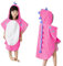 Verve Jelly Kinder Handtuch Poncho mit Kapuze | Wickelkleid aus Baumwolle | Jungen und Mädchen Frottee Poncho mit Kapuze, ideal für Urlaub, Schwimmen, Surfen, Strand, Baden (Rosa)