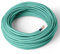 Amarcords - Cavo elettrico tessile colore ACQUA, tondo, seta, 1 metro, con messa a terra 3x0,75mm - Filo rivestito in tessuto colorato vintage per lampade lampadari applique e abat jour.