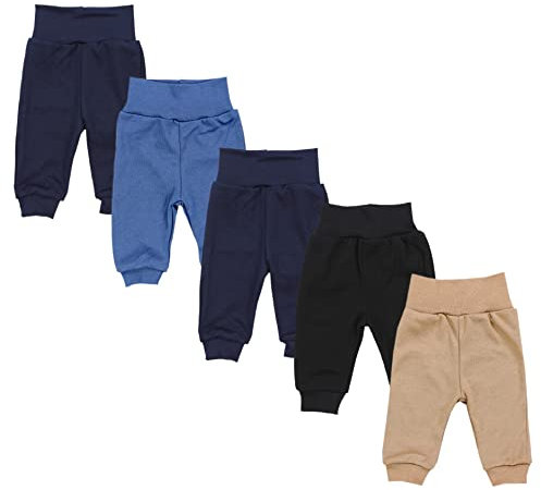 TupTam Pumphose Baby 5er Pack Unisex - Bequeme Baby Hose für Jungen und Mädchen aus Oeko-Tex Baumwolle, Farbe: Junge, Größe: 110