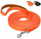 IOKHEIRA Trainingsleine für Hunde, wasserdichte Hundeleine mit Gepolstertem Griff 5m/10m/15m/20m, PVC-Hundeleine mit Starkem Rückruf für Hunde, Tracking & Camping (10M, Orange)
