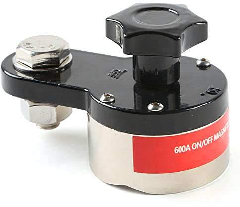 600A Magnetic Welding Ground Clamp, Switchable Magnet Welding Holder, Grounding Magnetic Connector Earth Switch for Welding Fixed