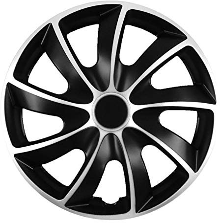 All4You Radzierblenden Nrm Quad Bicolor 13 Zoll Radkappen Radblenden 4 Stück Silber Schwarz