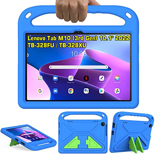 GOZOPO Kids Case for Lenovo Tab M10 3rd Gen Tablet, with Handle Shockproof Stand Protective Cover [ONLY fits M10 3rd Gen 10.1 TB-328FU/TB-328XU]