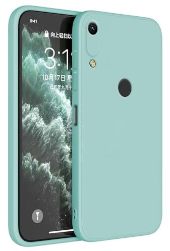 Topme Cover per HUAWEI Y6 2019 / Y6 Pro 2019 / HONOR 8A / Y6S 2019 (6.09 Inches) Custodia Case, Protezione Della Pelle Della Custodia in Silicone Tpu - Ciano chiaro