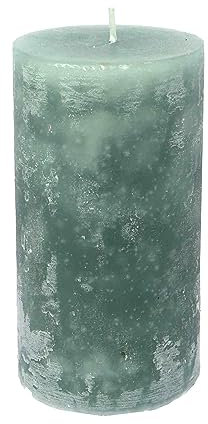Stumpenkerze durchgefärbt 15 x Ø 8 cm (Mint)