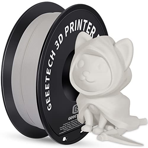 GEEETECH Matte Pla Filament 1,75mm pla Filament für 3D-Drucker, 1 Spule 1kg, Neu Weiß
