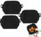 Silicone Air Fryer Liners, 7 inches Airfryer Silicone Liners, 3 Pack Air Fryer Liners Square, Black Reusable Liners Compatible with Ninja Air Fryer Tower Cosori Accessories