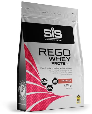 Science in Sport Rego Whey Protein 1,35kg Schokolade – Regenerations Drink mit Kohlenhydraten, Proteinen, Elektrolyten, Vitaminen & Mineralien, 100% Whey