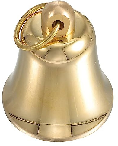 CORHAD Messingglocke Heimdekoration Weihnachtsglocke Kunsthandwerk Glocke Retro Glocke Hängeglocke Anhänger Heim Windglocke Messing DIY Glocke Hofzubehör Gartenanhänger