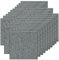 Orgthin Teppichfliesen zum Abziehen und Aufkleben, Selbstklebende Teppichbodenfliese 30 x 30 cm, Weiche Gepolsterte Bodenaufkleber, für Schlafzimmer, Wohnzimmer, 30 Fliesen pro Box, Hellgrau