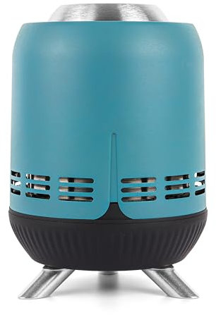 BiggerFire Chimenea portátil de 9 pulgadas, hoguera de mesa sin humo, mini estufa de bajo humo para exteriores, alimentada por pellets o madera, para zonas urbanas y suburbios, con bolsa de viaje