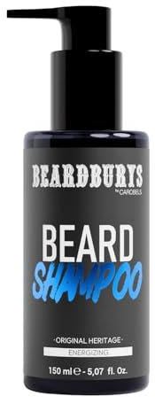 Beardburys Bartshampoo für Herren, 2-in-1, Gesichtsreiniger und Bartseife, geschützte Haut und weicher Bart, sulfatfrei und parabenfrei, vegan, Originalduft, 150 ml
