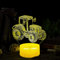Deluisho Truck 3D Illusion Nachtlampe, 3D Traktor Nachtlicht, Truck Nachtlichter für Kinder, Umweltfreundliche Kunststoff-Basis und Acryl Licht Bord, Überraschungsgeschenk und Home Decoration