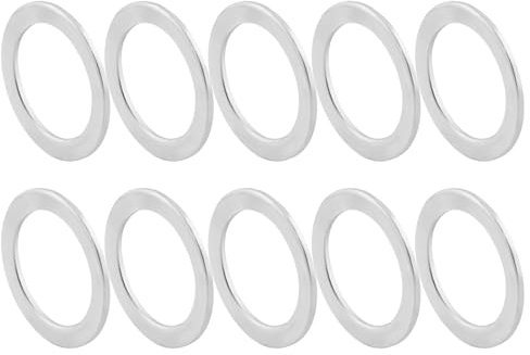 Qsvbeeqj Pedalscheiben-Set, 20 x 15 mm und 1 mm Dicke, Stahl, Pedale, Pad, Ersatz-Set für Mountainbike, 10 Stück