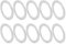 Qsvbeeqj Pedalscheiben-Set, 20 x 15 mm und 1 mm Dicke, Stahl, Pedale, Pad, Ersatz-Set für Mountainbike, 10 Stück