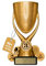 pokal-fabrik.de - Pokal mit Gravur Wunschtext in Bronze - personalisiertes Geschenk & Sportemblem nach Wahl - 15 cm inkl. Marmorsockel - Geschenk-Trophäe | Pokal Kinder