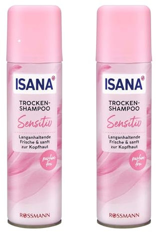 ISANA 2er Pack ISANA Trockenshampoo Sensitiv | 2x 200ml