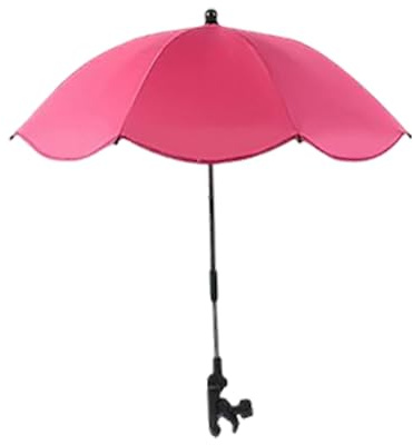 Universal Sonnenschirm für Kinderwagen UV Schutz,Kinderwagenschirm Verstellbar,Sonnenschutz Regenschirm für Kinderwagen und Buggy,Universalhalterung