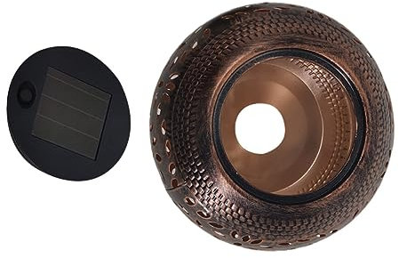 Toddmomy 1 Stück Metall Dekorationslicht LED Gartenlampe für Außenbereich Hohles Design Eisen für Garten und Feierlichkeiten Stilvolle Beleuchtung und Dekoration