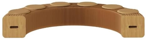 Klappbarer Papierhocker, Sofa, tragbarer Kraftpapierhocker, Beistelltisch for das Wohnzimmer, Wabendesign, lässt Sich in einen Tisch umwandeln, modernes Dekor for Zuhause und Büro Brown 6 Seater 30cm