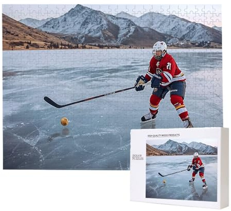 Puzzle für Erwachsene 6000 Teile Eishockey Spieler 179 x 105cm Puzzles für Erwachsene Pädagogisches Spiel Herausforderung Spielzeug 6000 Teile Puzzles für Kinder Als Geschenk und Wanddekoration l-44