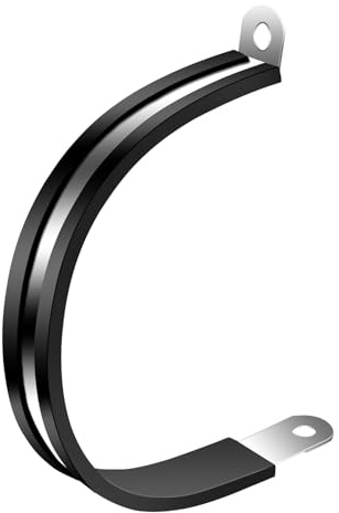 20x Edelstahl Kabelschellen 55 mm, gummiert, P-Clips mit Gummieinlage, rostfrei, für Kabel, Schlauch, Rohr & Leitung, ideal für Auto, Boot & DIY