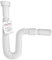 KIRCHHOFF 98836748 Siphon flexible 1 1/4 x 32 mm blanc Longueur flexible extensible 340-800 mm Tuyau de vidange avec tuyau de vidange flexible en plastique pour salle de bain