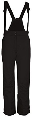 Killtec Damen Erielle UG Skihose Mit Abnehmbarem Latz, Kantenschutz Und Schneefang, schwarz, 18