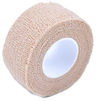 Medicalcorner24 Fingerpflaster Fingerverband Fingertape Wundverband Fingerbandage, kohäsiv, selbsthaftend, 2,5cmx4,5m, hautfarben