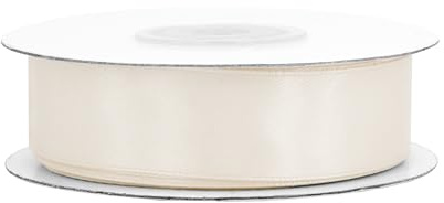 Satinband 18mm x 25m Rolle - FARBAUSWAHL in 3/6/12/18/25/38/50/75/100mm - farbecht & waschbar - Schleifenband für Hochzeit - Geschenkband zum Verpacken Dekorieren Basteln - Champagner 815