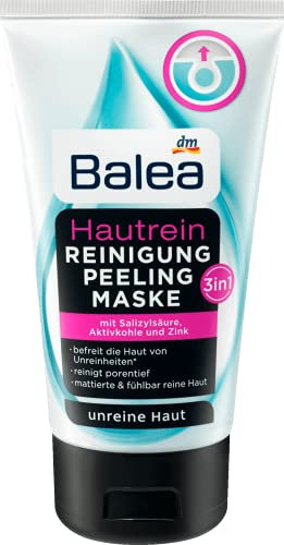 Balea Hautrein 3in1 Reinigung, Peeling und Maske, 5er Pack (5 x 150 g)