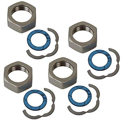 4 Stück Anschluss Set DN32-1 1/2'' für Edelstahl Wellrohr 3tlg. Verschraubung Solarrohr Solarleitung Fitting Montage