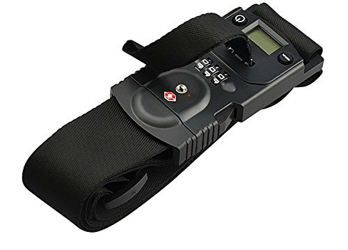 Gepäckwaage Tragbare Digitale Kofferwaage LCD Anzeige Digitale Kofferwaage Gepäckwaage Analog für Reisekoffer Küche 40KG Hängewaage Digitalwaage für Reisen/Familienleben (Schwarz)