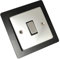Single Double Light Plug Socket Switch Surround Finger Plate Acrylic (Black, Single)