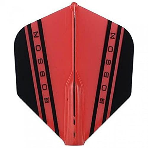 Robson Plus Dart Flight V Flights - Tribe Flight Verschiedene Flight- Formen/Shapes und Farben (V Standard Rot)