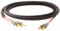 Blue Jeans Cable Canare 4S11 Speaker Cable, with Welded Locking Bananas, Conventional (Non-Bi-Wire) Terminations, Black Jacket, 8 Foot (Single Cable - for one Speaker); Assembled in The USA