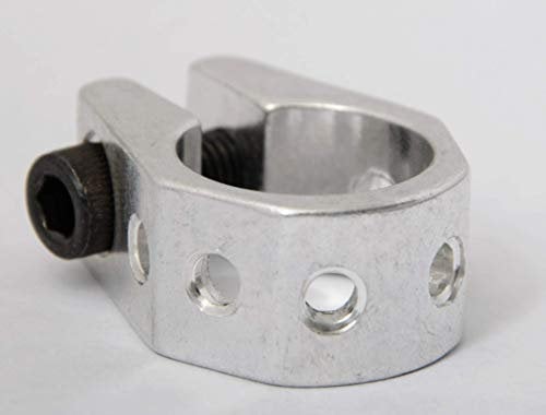 Ammaco BMX Bike Old School Retro Vintage Hexagonal 25.4mm (1) Seatpost Clamp Neck Style Silver