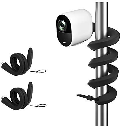 HOLACA Flexible Twist Sicherheitskamera Halterung, Kompatibel mit Arlo Pro 4 Pro 3 Pro 2,Arlo Ultra Ultra 2, Eufycam1/2/2C/2C Pro/3C/3C Pro/E, Reolink Argus 2, Baby Monitor und Mehr Kamera (schwarz)