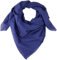 fashionchimp BASIC-Baumwolltuch in Uni-Farben, Unisex-Halstuch aus 100% Baumwolle, quadratisch, Damen und Herren (Blau Uni)